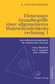 Cover von Elementare Grundbegriffe einer allgemeineren Wahrscheinlichkeitsrechnung I