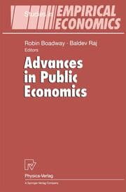 Cover von Advances in Public Economics