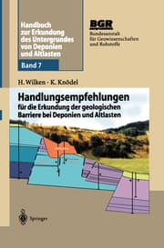 Cover von Handbuch zur Erkundung des Untergrundes von Deponien und Altlasten