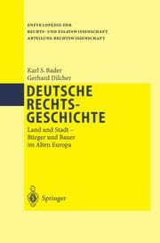 Cover von Deutsche Rechtsgeschichte