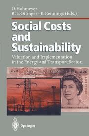 Cover von Social Costs and Sustainability
