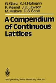 Cover von A Compendium of Continuous Lattices