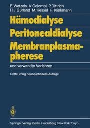 Cover von Hämodialyse, Peritonealdialyse, Membranplasmapherese