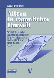 Cover von Altern in räumlicher Umwelt