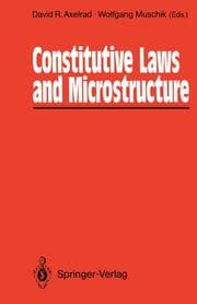 Cover von Constitutive Laws and Microstructure