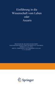 Cover von Einführung in die Wissenschaft vom Leben oder Ascaris