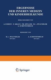 Cover von Ergebnisse der Inneren Medizin und Kinderheilkunde