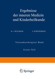 Cover von Ergebnisse der Inneren Medizin und Kinderheilkunde