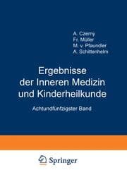 Cover von Ergebnisse der Inneren Medizin und Kinderheilkunde