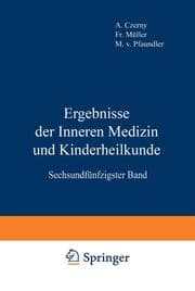 Cover von Ergebnisse der Inneren Medizin und Kinderheilkunde