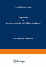 Cover von Ergebnisse der Inneren Medizin und Kinderheilkunde