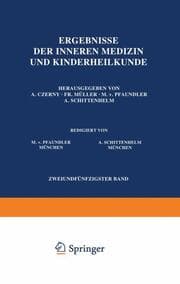 Cover von Ergebnisse der Inneren Medizin und Kinderheilkunde