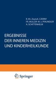 Cover von Ergebnisse der Inneren Medizin und Kinderheilkunde