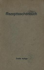 Cover von Rezepttaschenbuch (nebst Anhang)