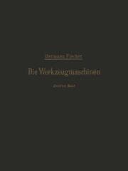 Cover von Die Werkzeugmaschinen