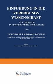 Cover von Einführung in die Vererbungswissenschaft