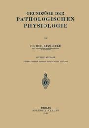 Cover von Grundzüge Der Pathologischen Physiologie