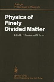Cover von Physics of Finely Divided Matter