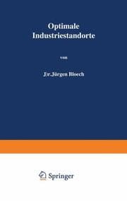 Cover von Optimale Industriestandorte