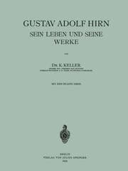 Cover von Gustav Adolf Hirn Sein Leben und seine Werke