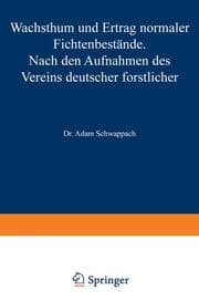 Cover von Wachstum und Ertrag normaler Fichtenbestände