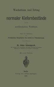 Cover von Wachsthum und Ertrag normaler Kiefernbestände in der norddeutschen Tiefebene