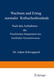 Cover von Wachstum und Ertrag normaler Rotbuchenbestände