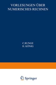 Cover von Vorlesungen über Numerisches Rechnen