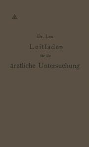 Cover von Leitfaden für die ärztliche Untersuchung