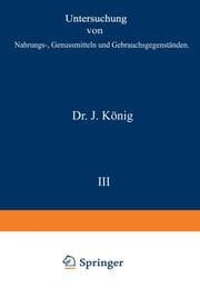 Cover von Untersuchung von Nahrungs-, Genussmitteln und Gebrauchsgegenständen