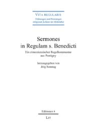 Cover von Sermones in Regulam s. Benedicti