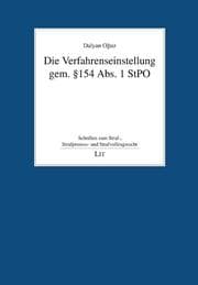 Cover von Die Verfahrenseinstellung gem. § 154 Abs. 1 StPO