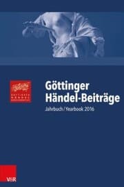Cover von Göttinger Händel-Beiträge, Band 17