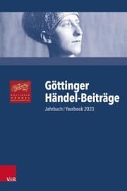 Cover von Göttinger Händel-Beiträge, Band 24