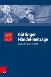 Cover von Göttinger Händel-Beiträge, Band 19