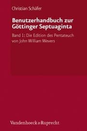 Cover von Benutzerhandbuch zur Göttinger Septuaginta