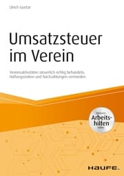 Cover von Umsatzsteuer im Verein - inkl. Arbeitshilfen online