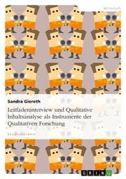 Cover von Leitfadeninterview und Qualitative Inhaltsanalyse als Instrument der Qualitativen Forschung