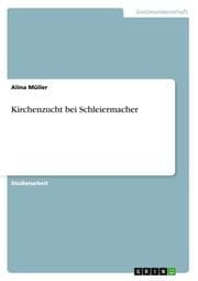 Cover von Kirchenzucht bei Schleiermacher