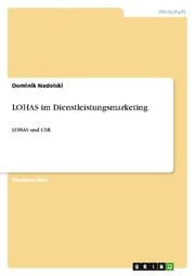 Cover von LOHAS im Dienstleistungsmarketing
