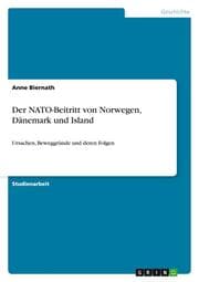 Cover von Der NATO-Beitritt von Norwegen, Dänemark und Island