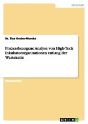 Cover von Prozessbezogene Analyse von High-Tech Inkubatororganisationen entlang der Wertekette