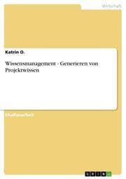 Cover von Wissensmanagement - Generieren von Projektwissen