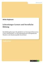 Cover von Lebenslanges Lernen und berufliche Bildung