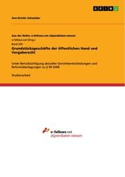 Cover von Grundstücksgeschäfte der öffentlichen Hand und Vergaberecht