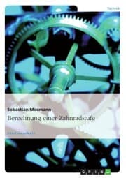 Cover von Berechnung einer Zahnradstufe