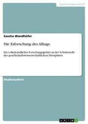 Cover von Die Erforschung des Alltags
