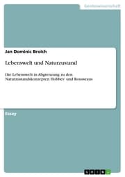 Cover von Lebenswelt und Naturzustand