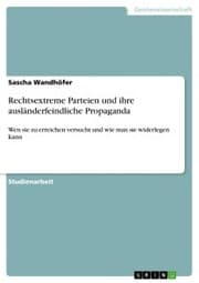 Cover von Rechtsextreme Parteien und ihre ausländerfeindliche Propaganda