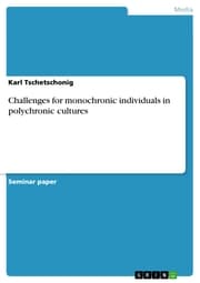 Cover von Challenges for monochronic individuals in polychronic cultures